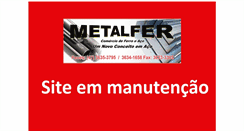 Desktop Screenshot of metalfer-sbs.com.br